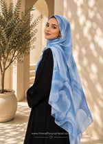 Denim watercolour premium modal hijab