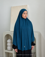 Teal Blue - Soft Cotton Jersey Chadar