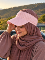 Umrah Visor Cap - Baby Pink