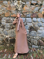 True grey basic abaya