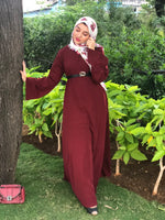 Maroon Basic Abaya