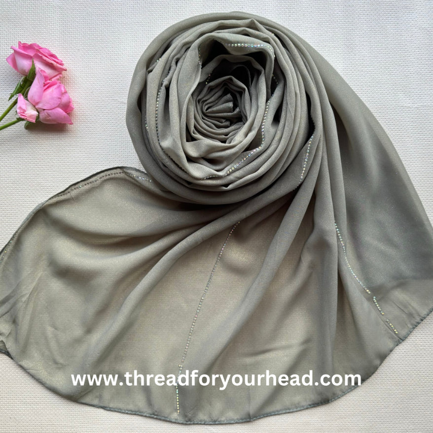 olive - light chiffon diamond