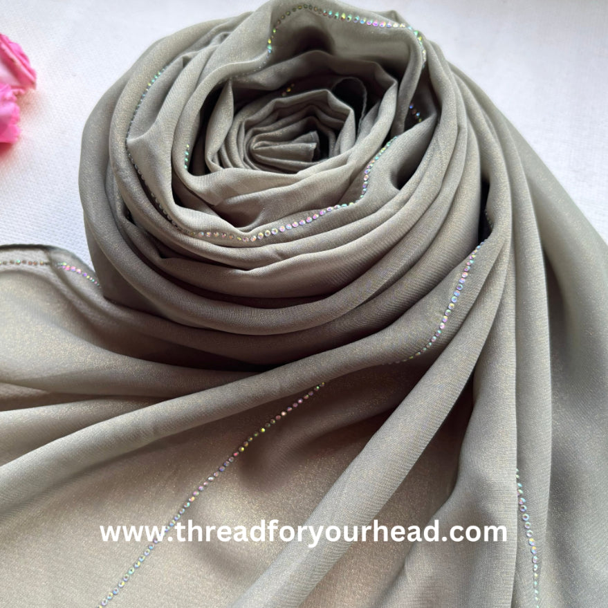 olive - light chiffon diamond