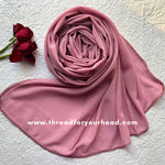 perky pink - Crochet Georgette hijab