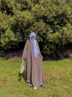 True grey basic abaya