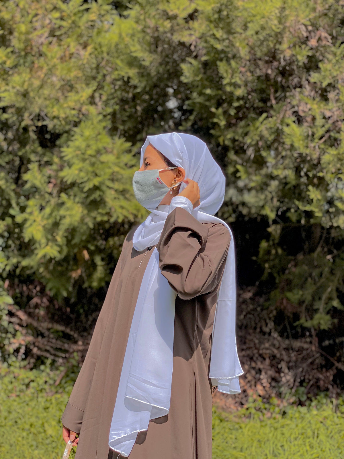 True grey basic abaya