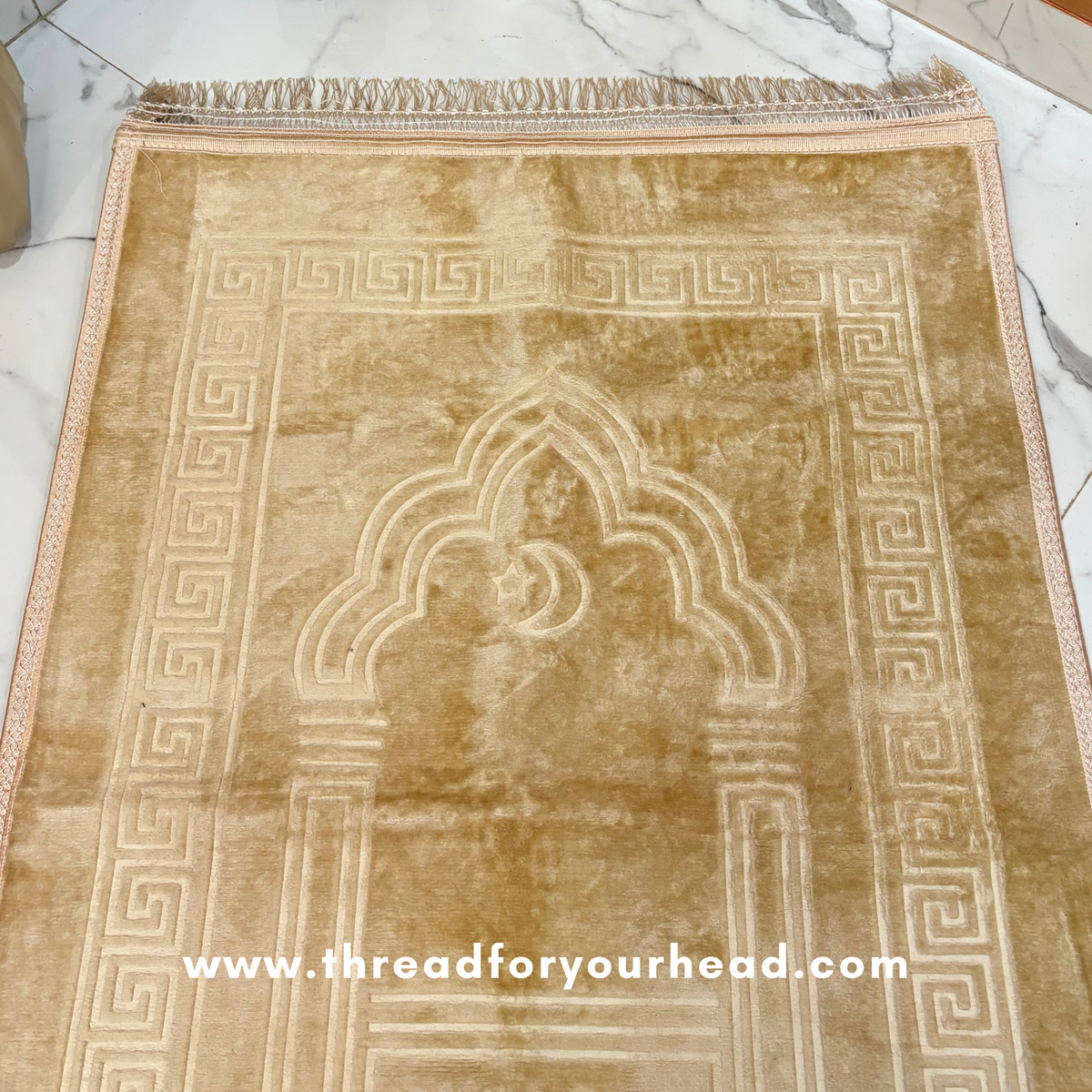 prayer mat- gold