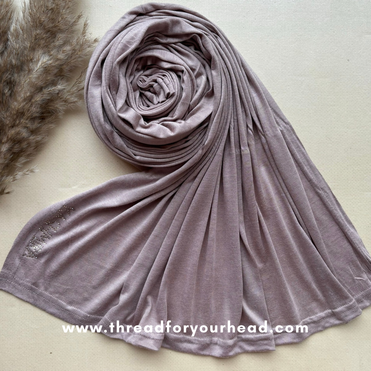 grey mauve- jersey hijab