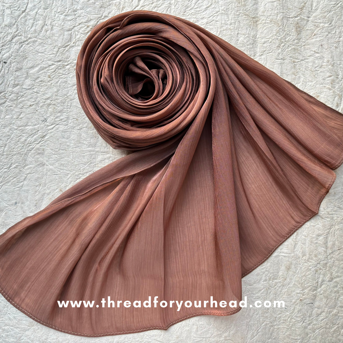 Caramel - Organza shimmer hijab