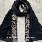 Lace chiffon- black