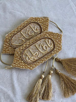 Ya Ali Ya Fatima gold set of 2 - Bridal Bazu Band