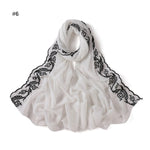 Lace chiffon- white