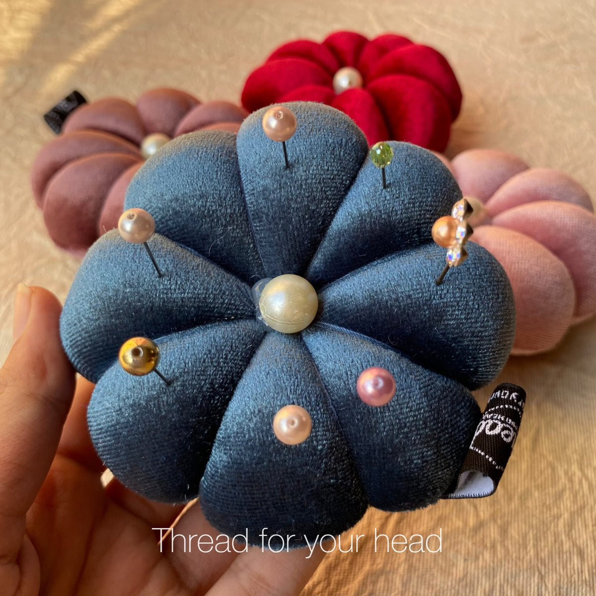 Blue- Pink cushion