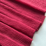 Feather Cotton Hijab - Red