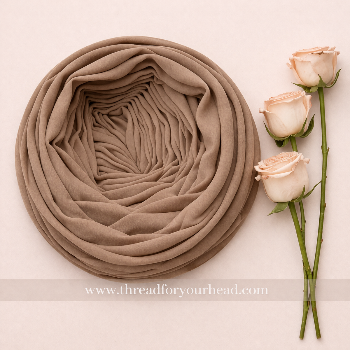 Malaysian Georgette - Taupe