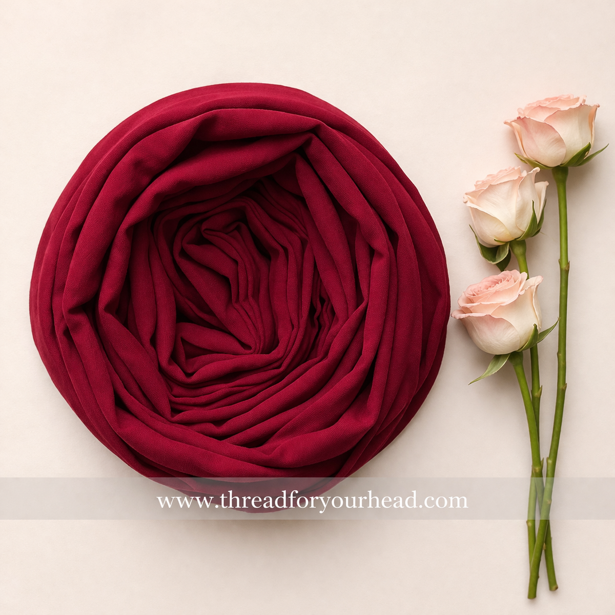 Malaysian Georgette - Bride Red