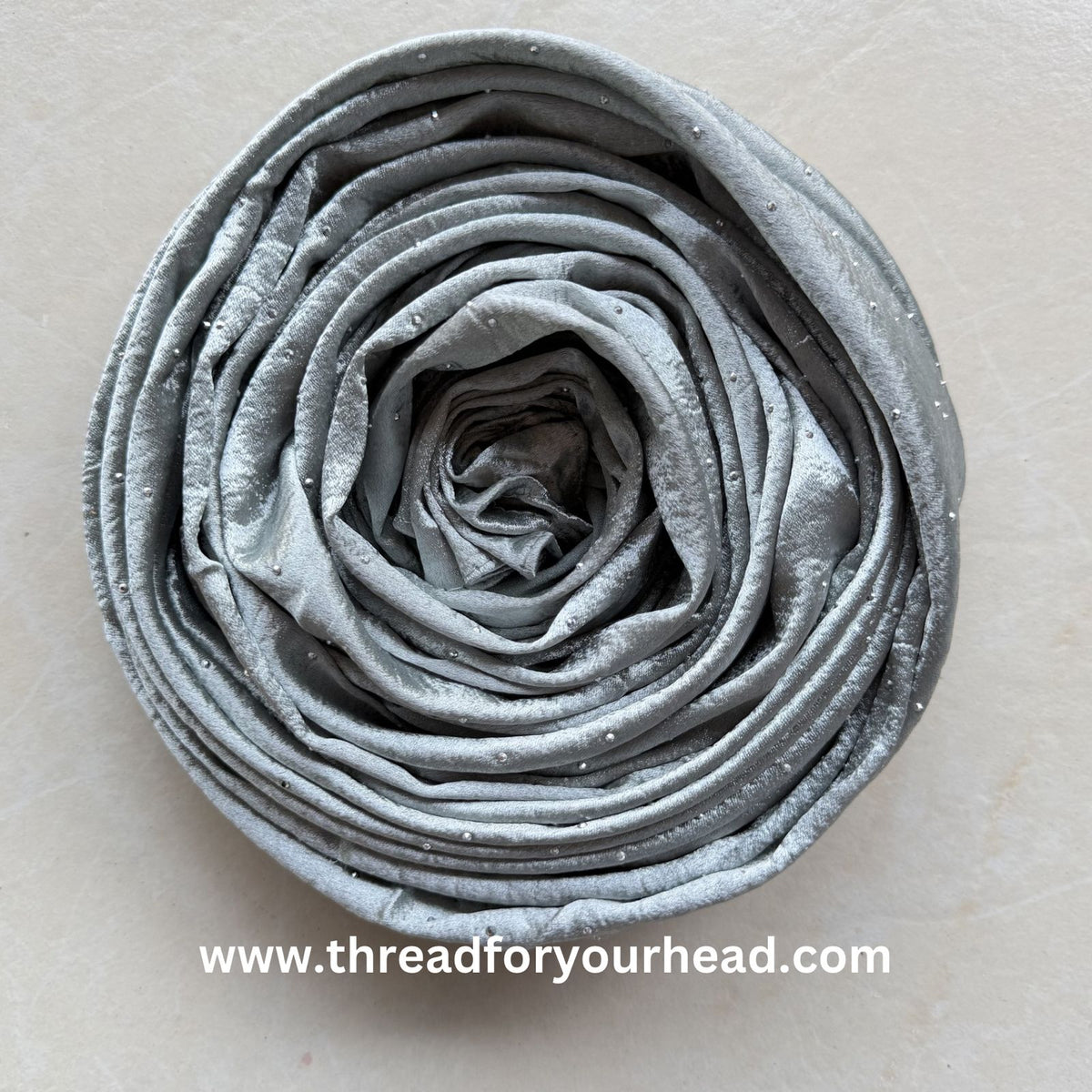 Earthy Grey - bubble satin diamond