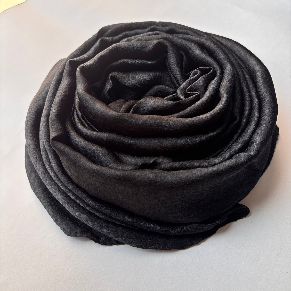 Premium Satin Hijab - Black