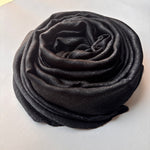 Premium Satin Hijab - Black
