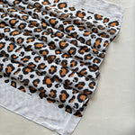 Leopard Printed Cotton - White