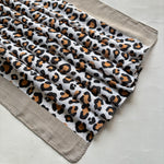 Leopard Printed Cotton - Stone Grey