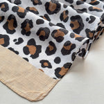 Leopard Printed Cotton - Tan
