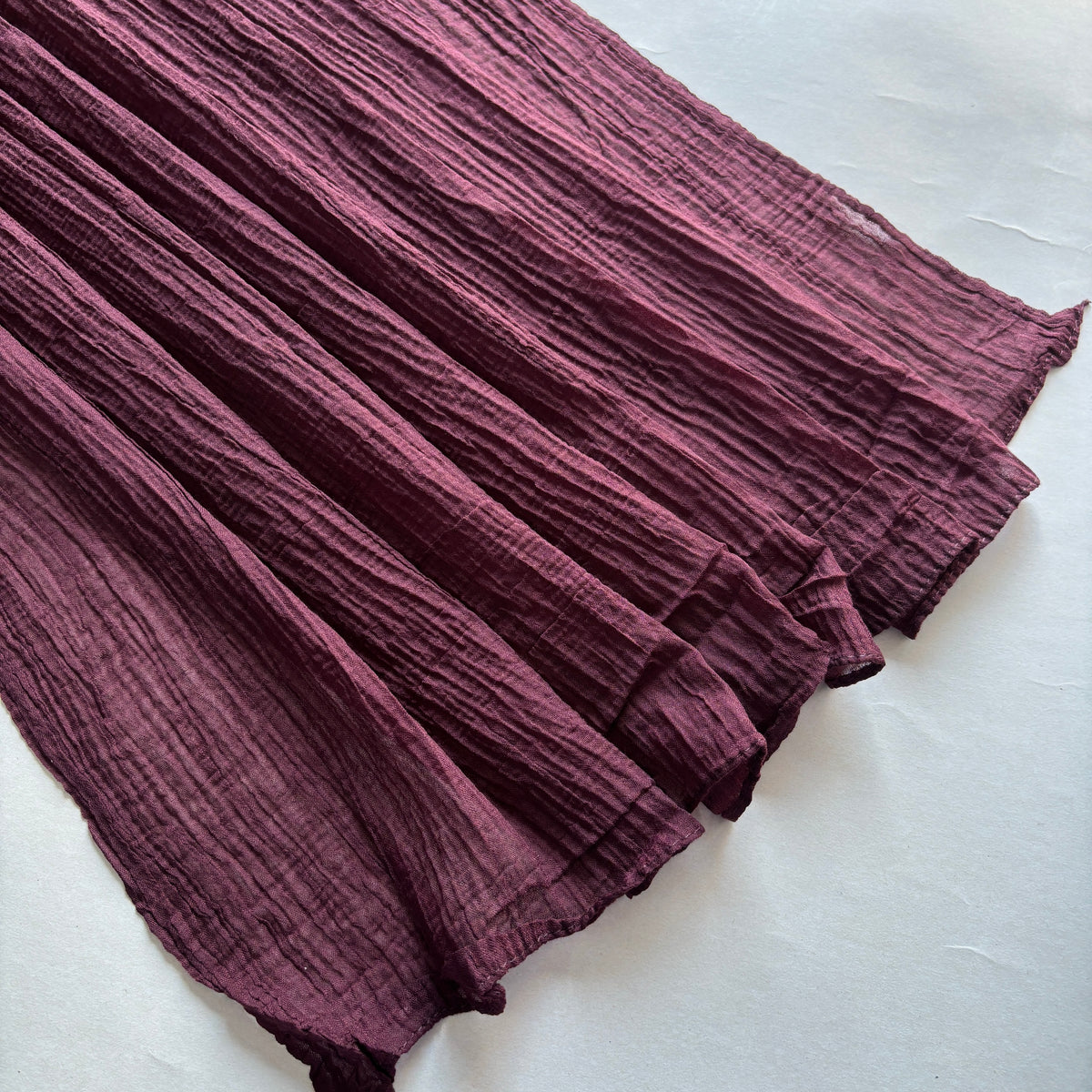 Feather Cotton Hijab - Maroon