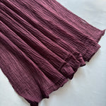 Feather Cotton Hijab - Maroon