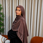 Premium Satin Hijab - Chocolate Brown