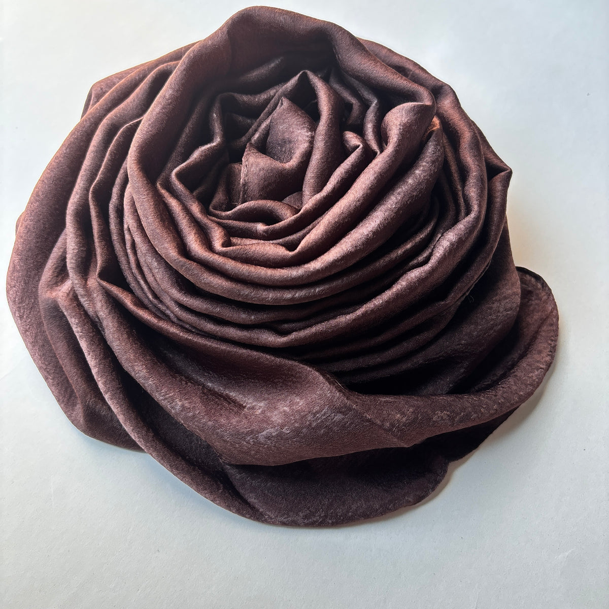 Premium Satin Hijab - Chocolate Brown