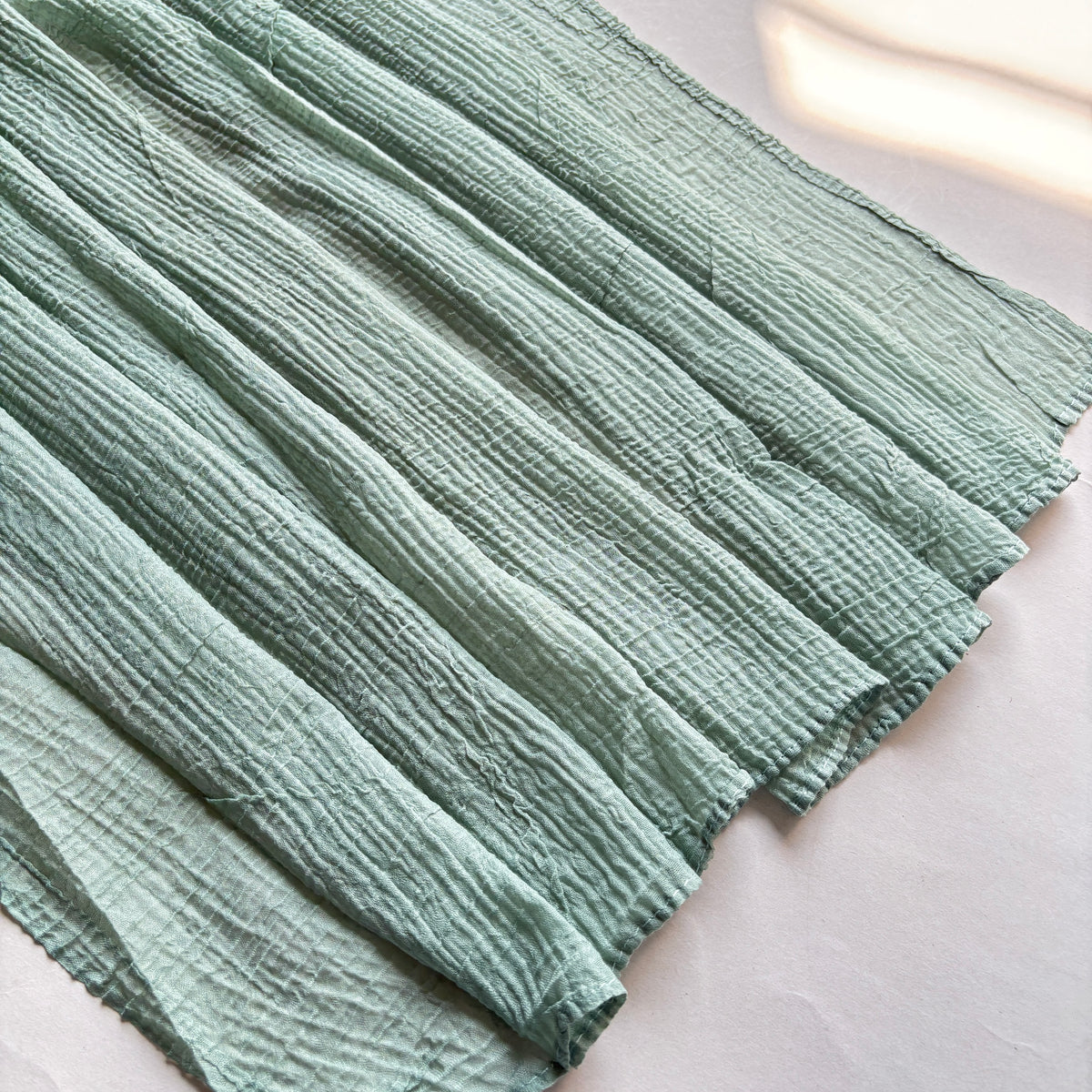 Feather Cotton Hijab - Persian Blue