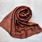 Premium Satin Hijab - Caramel gold
