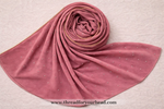 Luxury Rhinestone Diamond Hijab -Coral Pink