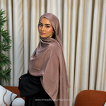 Premium Satin Hijab - True Grey