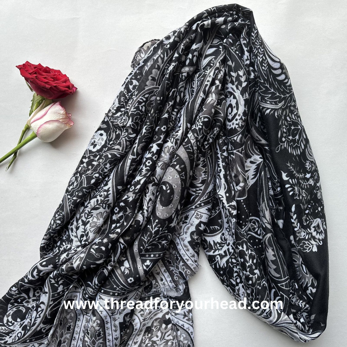 Persian Printed Cotton - Black