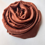Premium Satin Hijab - Caramel gold