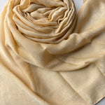 Premium Satin Hijab - Beige Gold