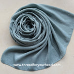 Teal blue - bubble satin diamond