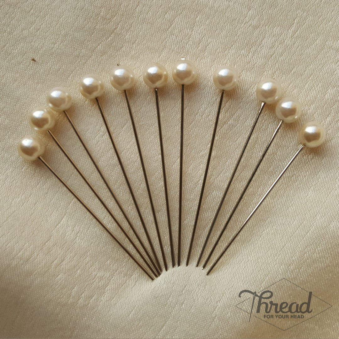 pearl ball pins- set of 12