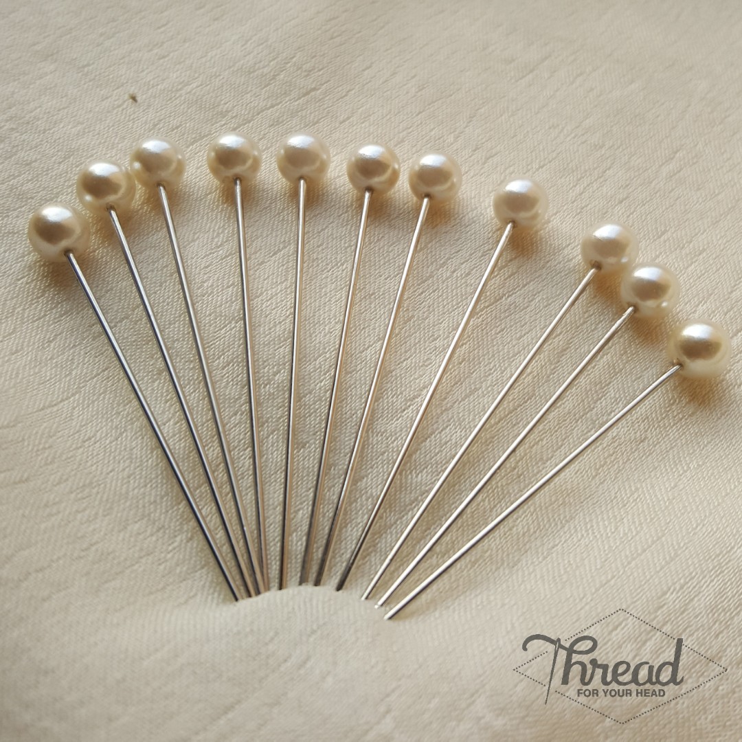 pearl ball pins- set of 12