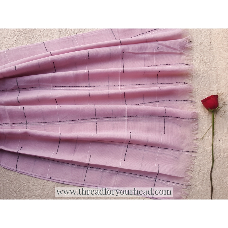 lilac - turkish grid cotton