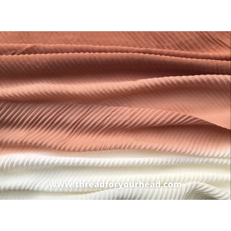 OMBRE PLEATED - CORAL