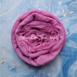 Crinkled cotton hijab- candy